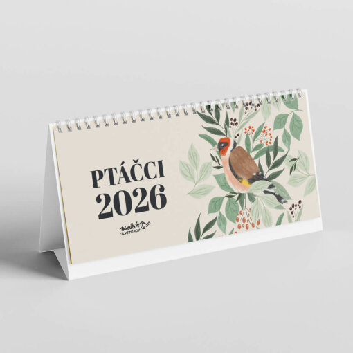 stolní kalendář Ptačci 2026